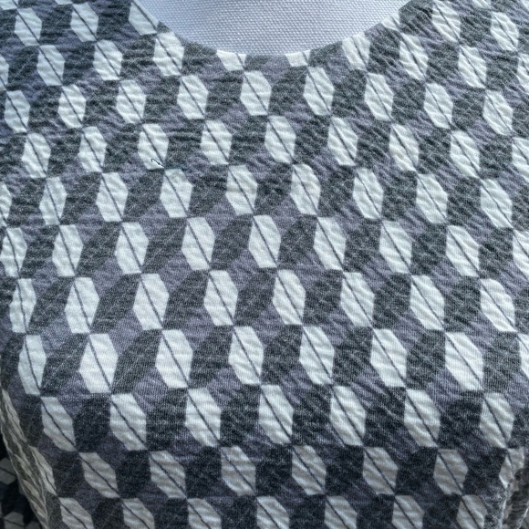 And & Other Stories Sheath Dress Grey Geometric size 12 - Picture 2 of 8